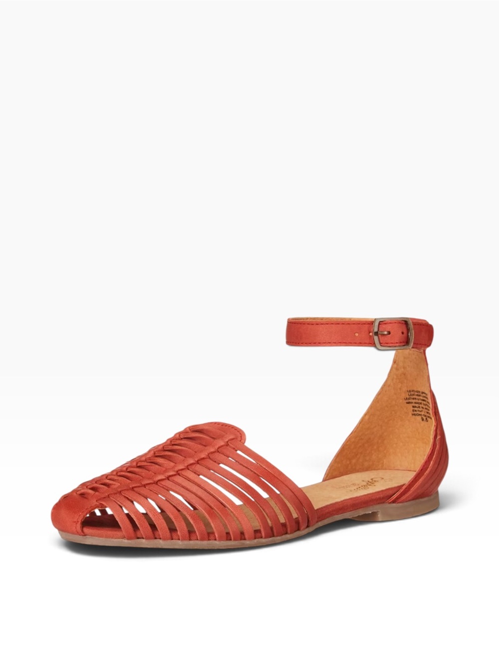 Seychelles Bits N Pieces Sunset Multi Leather Strappy Flat Sandals size 7.5